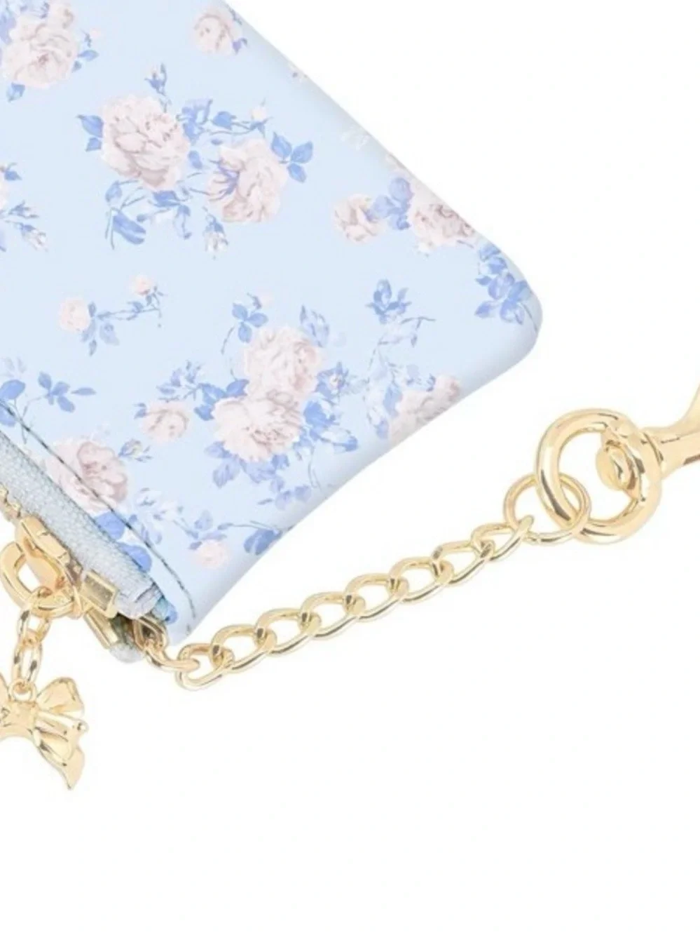 LoveShackFancy x Target - Case-Mate blue Printed PU Zipper Coin Pouch